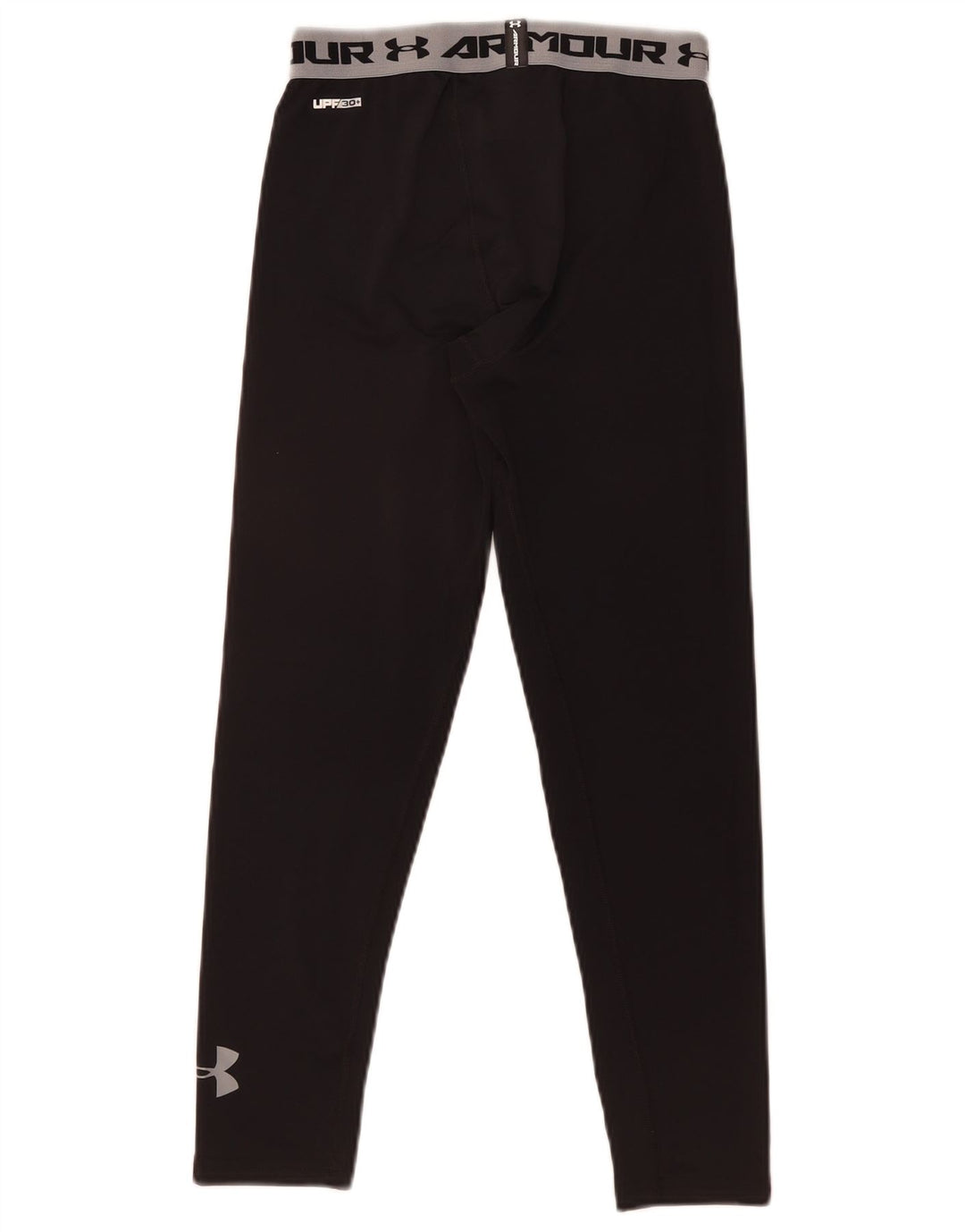 Leggings gráficas ajustadas para meninos Under Armour 11-12 anos grandes pretas