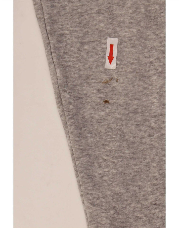 Adidas Mens Tracksuit Top Jacket XL cinza manchado de algodão