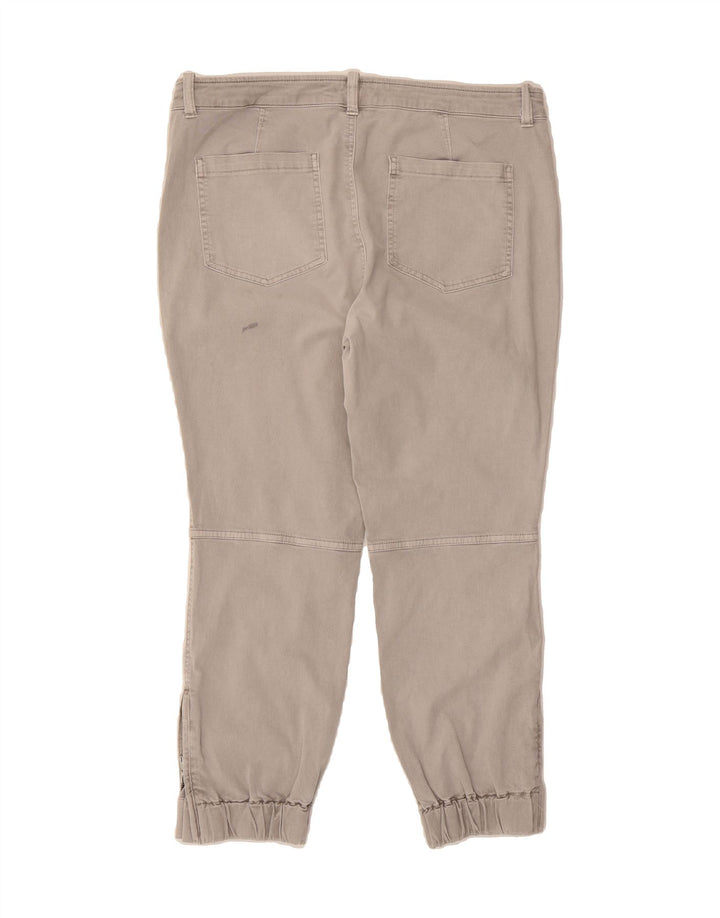 J. CREW Womens Joggers Cropped Trousers US 12 Large W34 L25 Grey Cotton Vintage J. Crew and Second-Hand J. Crew from Messina Hembry 