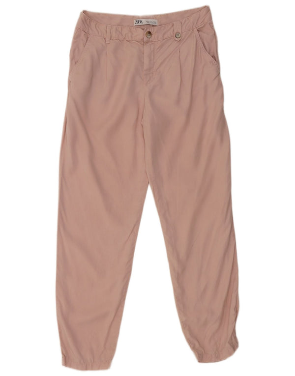 Calça jogger feminina Zara Chino EU 36 XS W30 L28 rosa