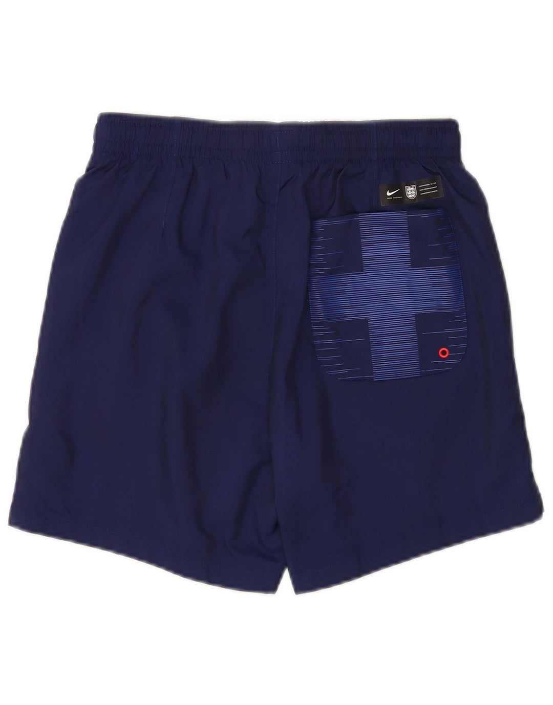Shorts de natação masculinos Nike Graphic pequenos poliéster azul marinho