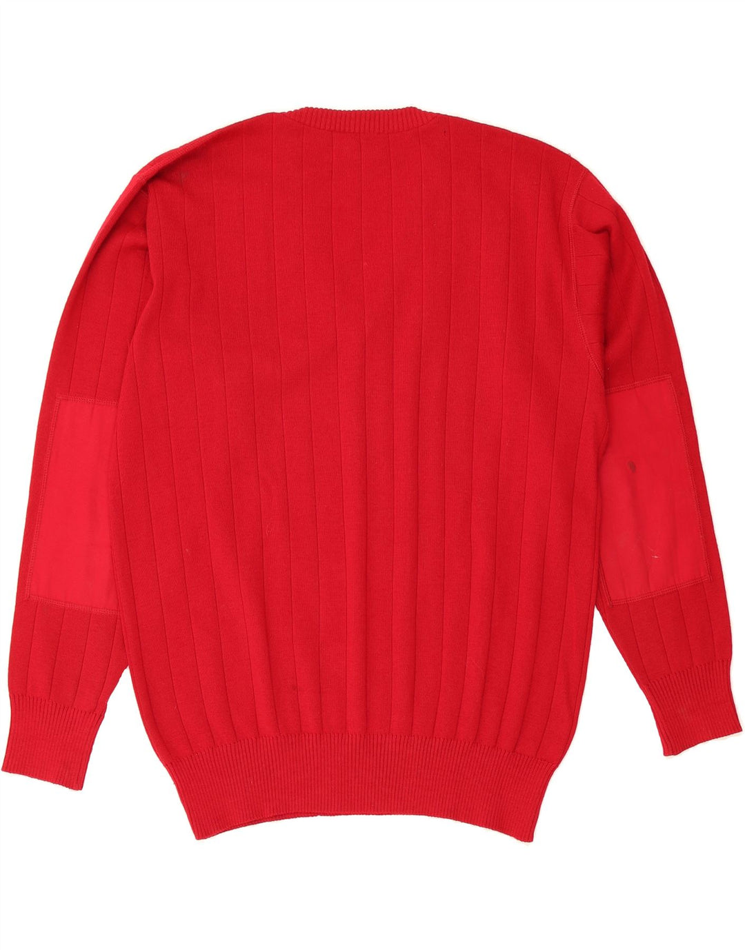 VINTAGE Mens V-Neck Jumper Sweater XL Red Wool Vintage Vintage and Second-Hand Vintage from Messina Hembry 