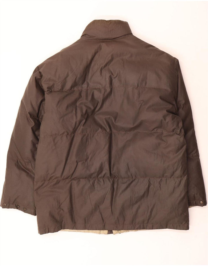 Jaqueta masculina acolchoada Ciesse Piumini com ajuste solto IT 48 algodão marrom pequeno