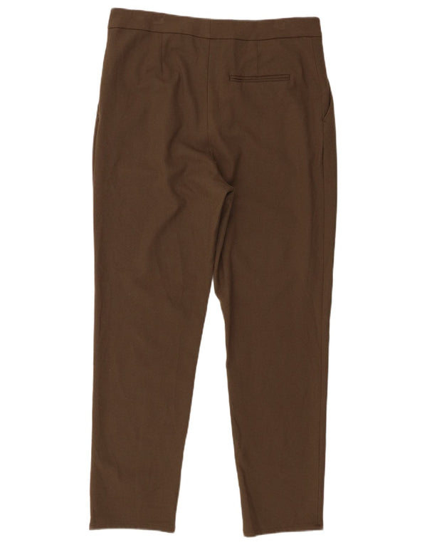 Zara Calça Chino Feminina Cintura Alta Pegged Médio W28 L28 Marrom