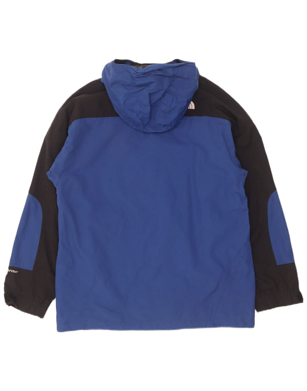 Jaqueta corta-vento masculina com capuz The North Face UK 42 XL azul colorblock