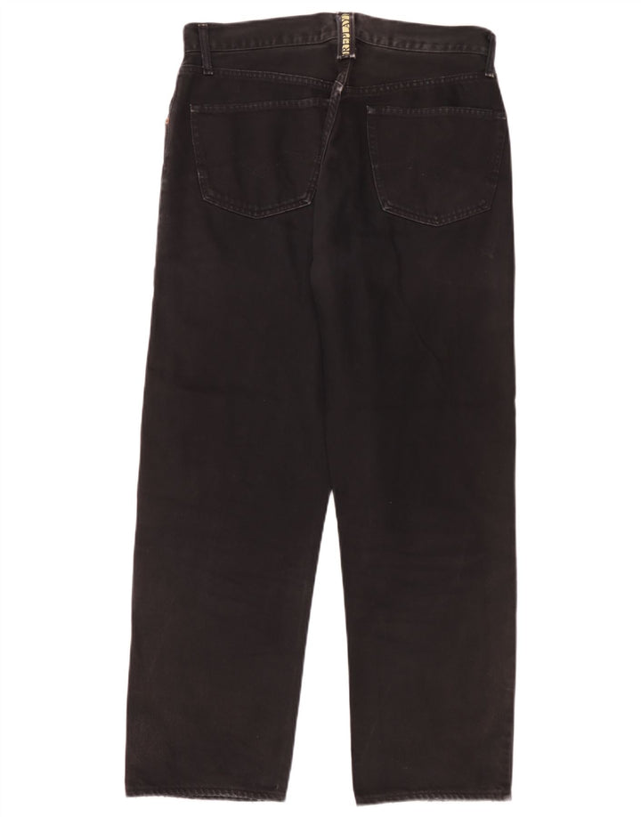 Replay Calça jeans reta masculina W33 L30 preta