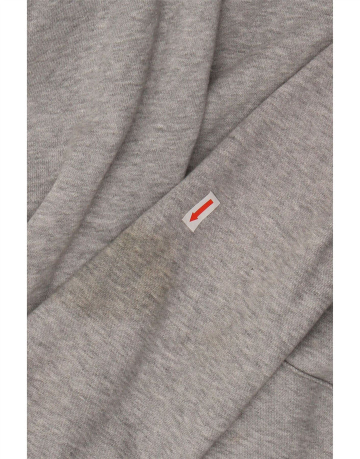 NIKE Womens Oversized Zip Hoodie Sweater UK 10 Small Grey Vintage Nike and Second-Hand Nike from Messina Hembry 