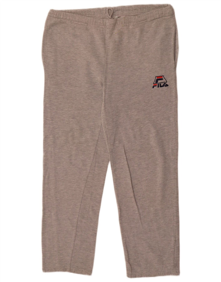 Calça de treino masculina Fila pequena cinza