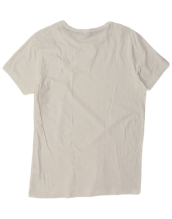 Camiseta masculina Calvin Klein Jeans grande algodão branco