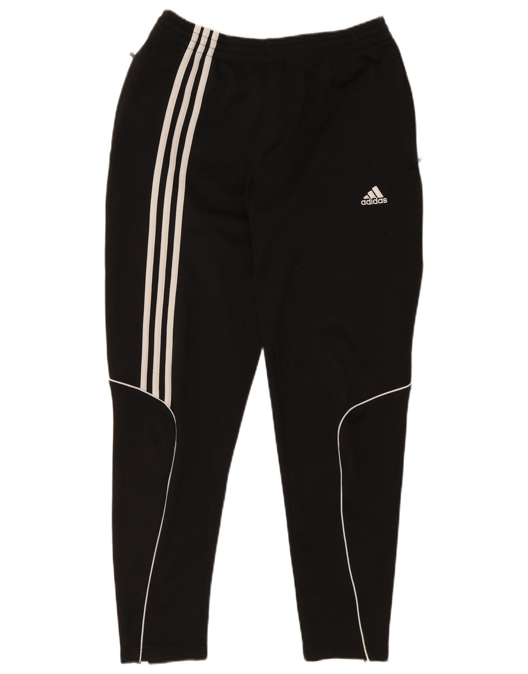 Calça de treino feminina Adidas UK 14 grande poliéster preto