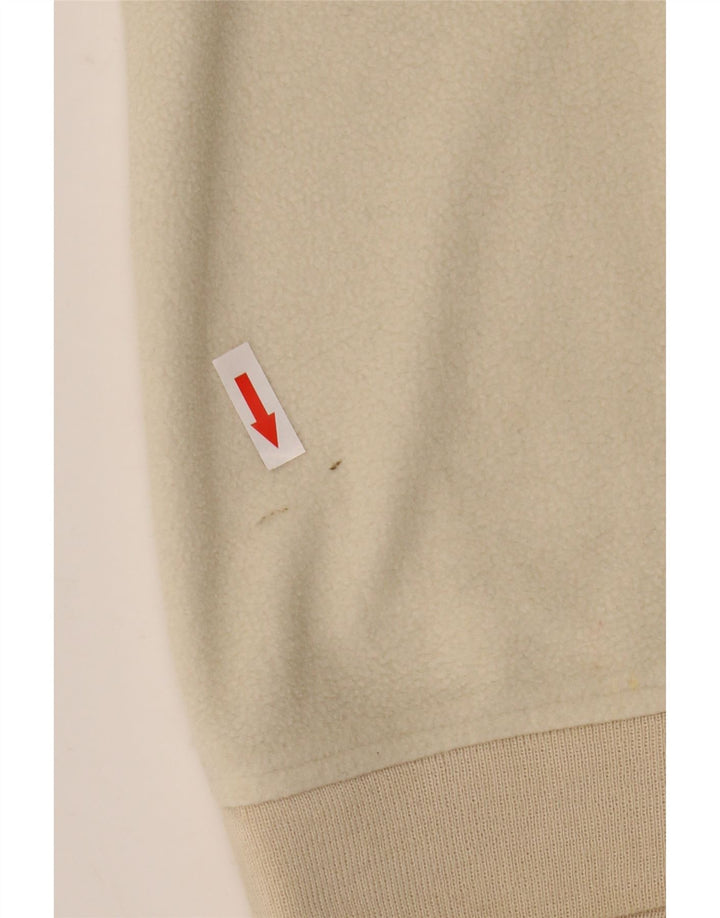 Silvy Mens Polartec Zip Neck Fleece Jumper Médio Bege Poliéster Fair Isle