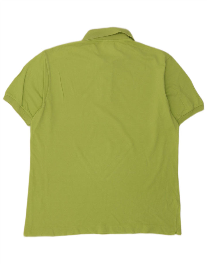 Camisa polo masculina Lacoste tamanho 5 grande algodão verde