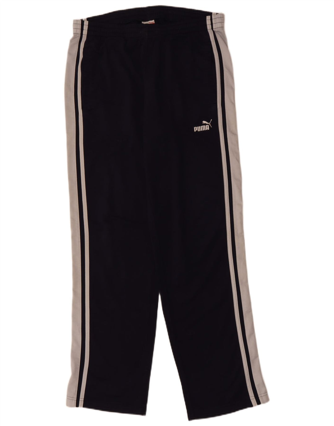 Calça de treino masculina PUMA médio azul marinho colorblock poliéster