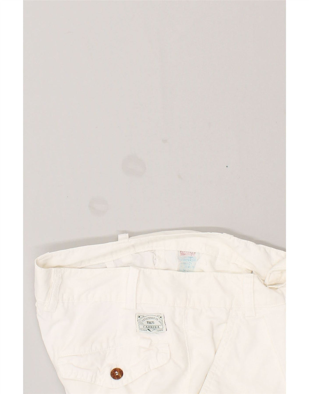 CARRERA Womens Chino Shorts W28  Medium  White Cotton | Vintage Carrera | Thrift | Second-Hand Carrera | Used Clothing | Messina Hembry 