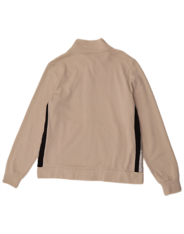 Jaqueta feminina Champion UK 14 grande bloco colorido branco