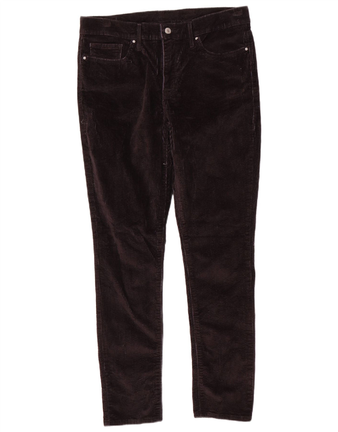 Calça feminina slim de veludo LEVI'S W34 L30 preta