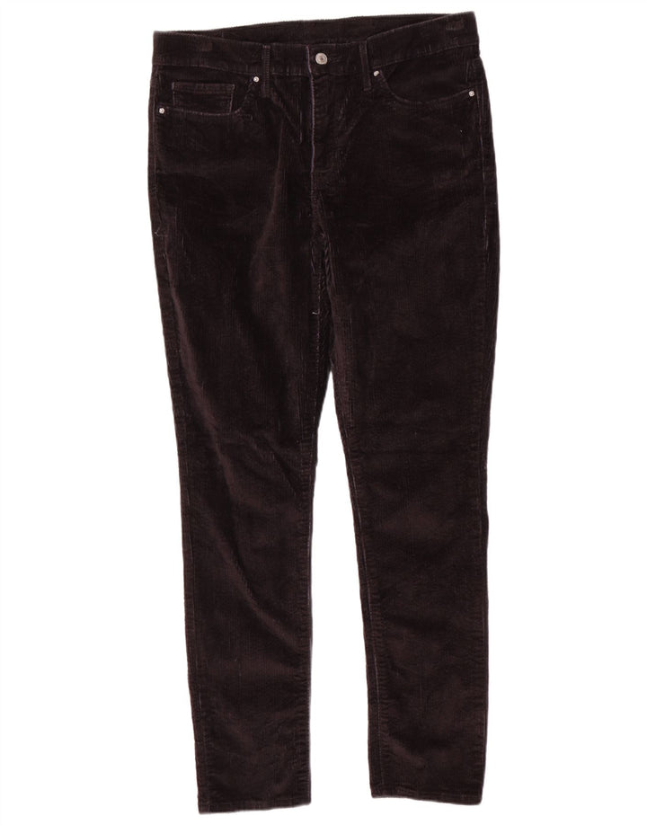 Calça feminina slim de veludo LEVI'S W34 L30 preta