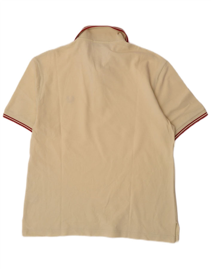Camisa polo masculina Fred Perry algodão amarelo médio