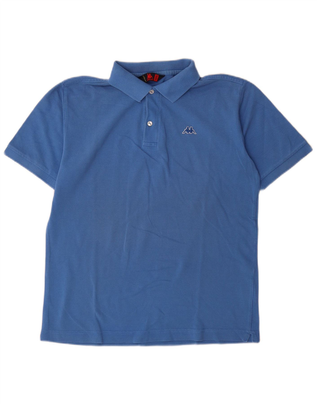 Camisa polo masculina Kappa algodão azul médio