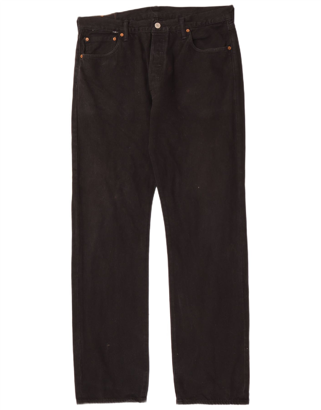 Jeans Levi's 501 Straight Masculino W32 L34 Algodão Preto