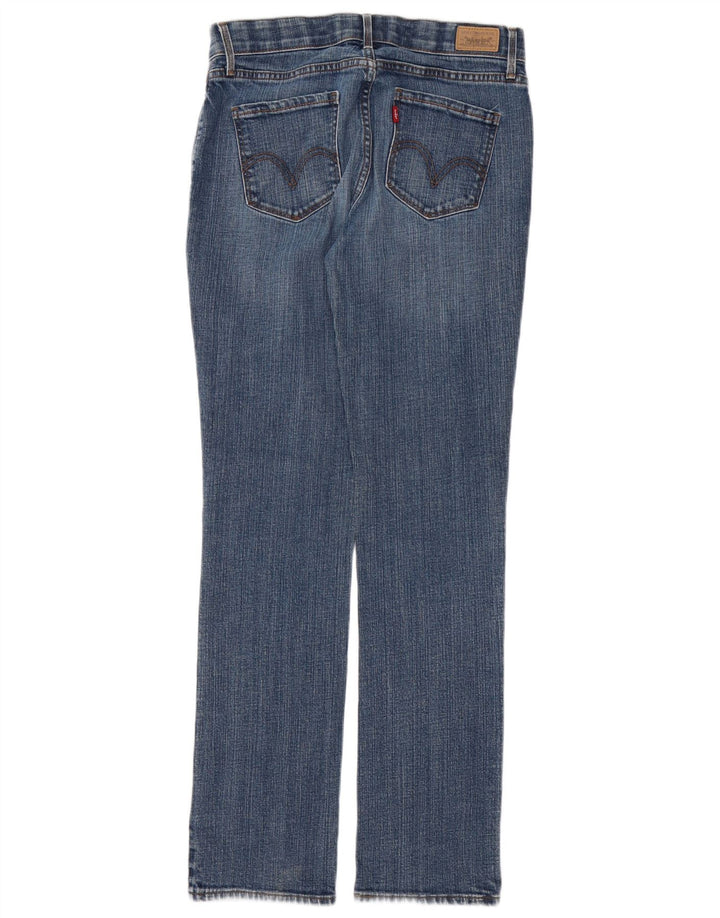 Levi's feminino 525 jeans retos US 6 médio W28 L31 algodão azul