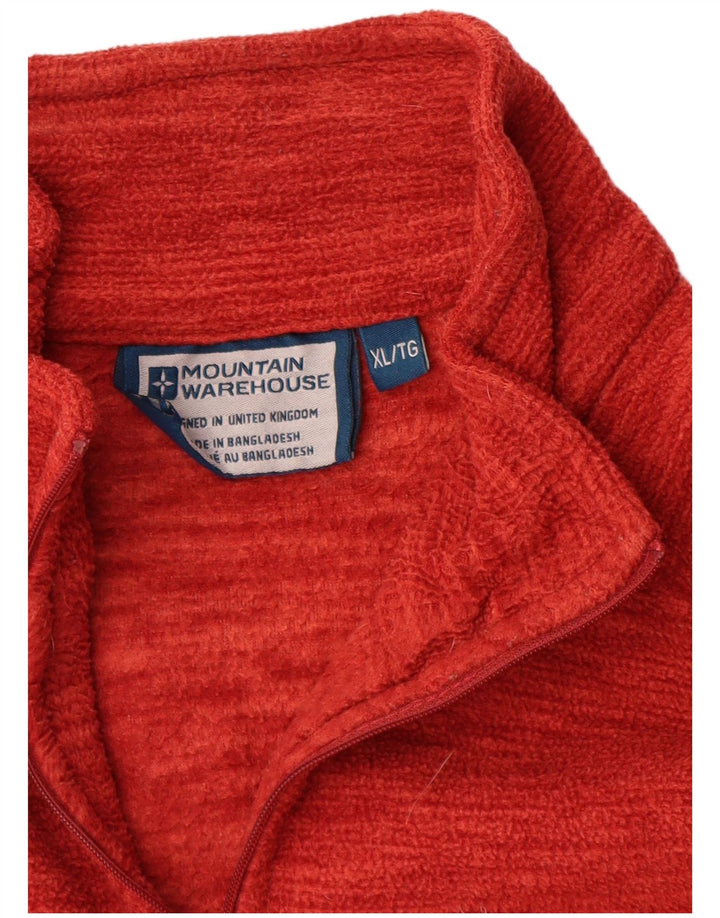 Mountain Warehouse Masculino Zip Neck Fleece Jumper XL Poliéster Laranja