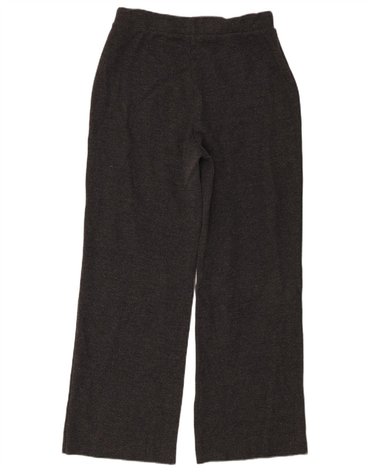 Calça de treino feminina ZARA UK 12 poliéster cinza médio