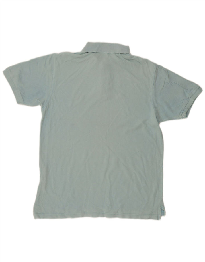 Camisa polo masculina GANT de algodão azul médio