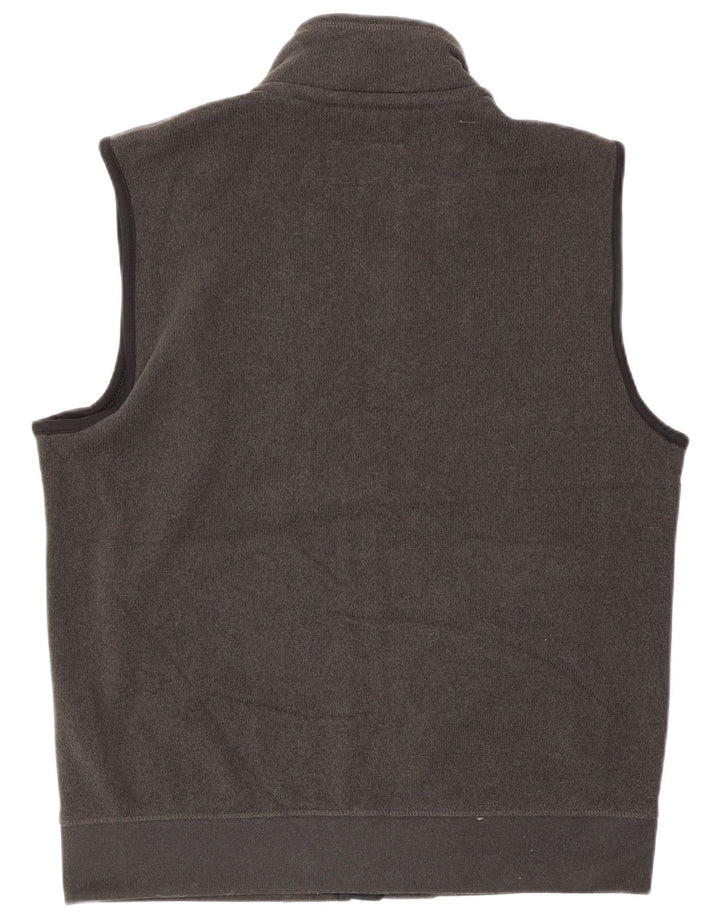 Jaqueta masculina de treino sem mangas Marks & Spencer poliéster cinza médio