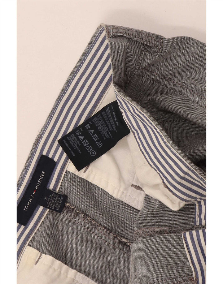Tommy Hilfiger Mens Chino Shorts W36 Grande Algodão Cinza