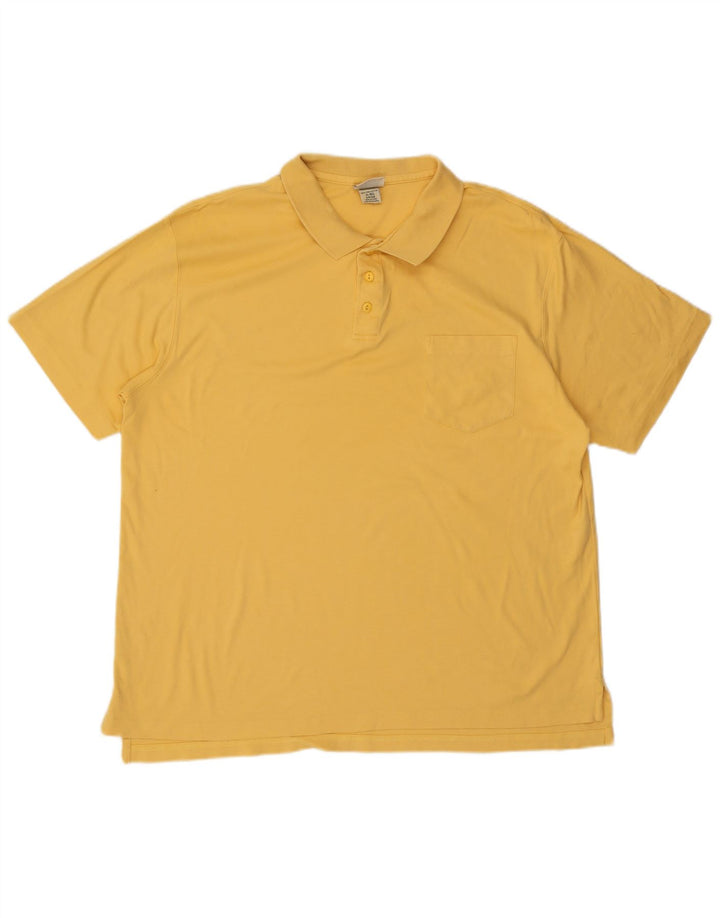Camisa polo masculina L.L.BEAN XL algodão amarelo