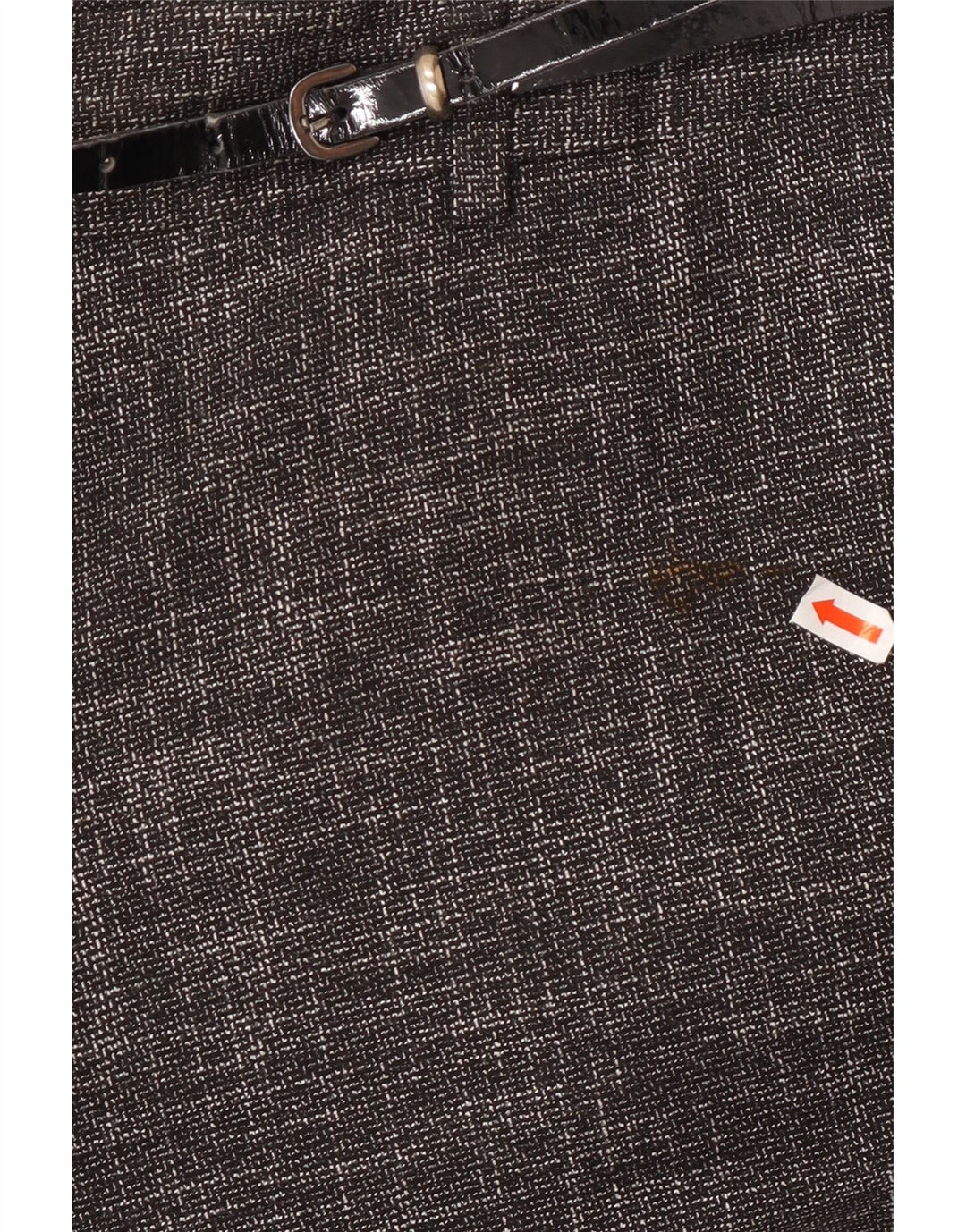 Calça feminina casual curta MONSOON Reino Unido 10 pequena W27 L28 cinza manchada