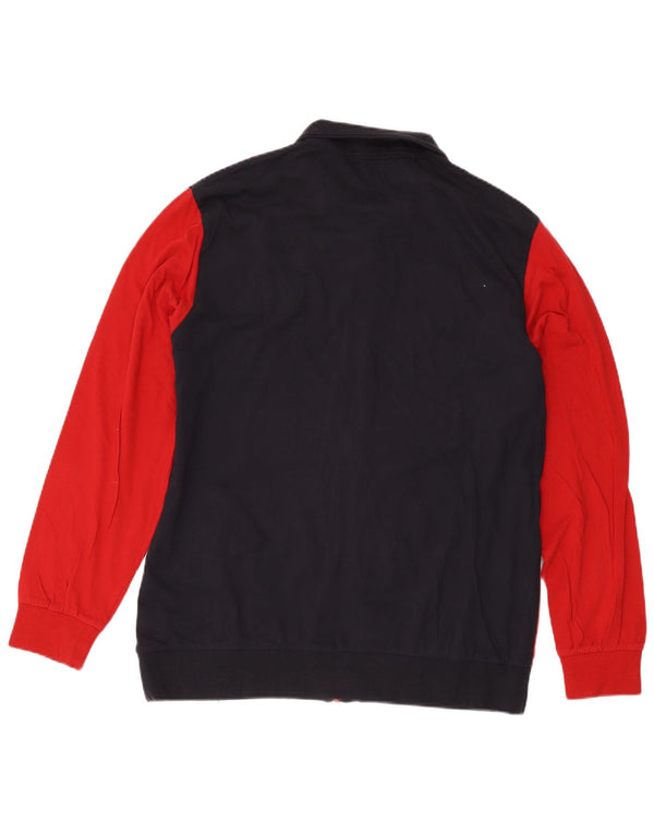 Lotto Mens Treino Top Jaqueta 2XL Algodão Colorblock Vermelho