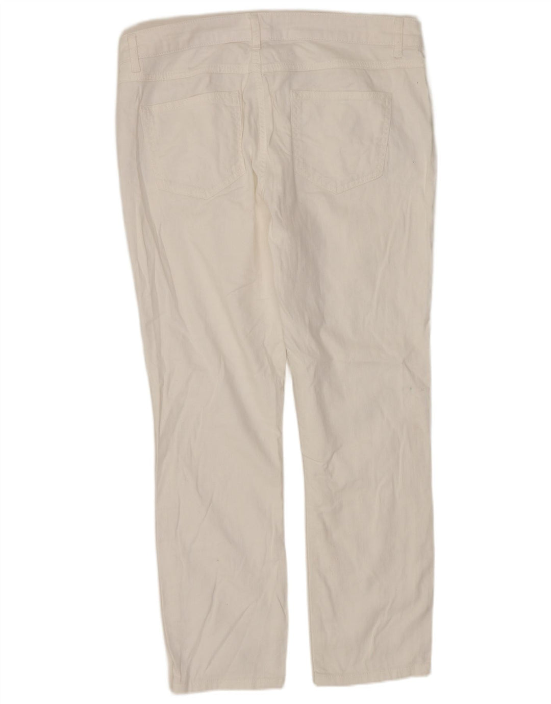 Calça jeans feminina Phase Eight UK 14 grande W32 L25 algodão branco