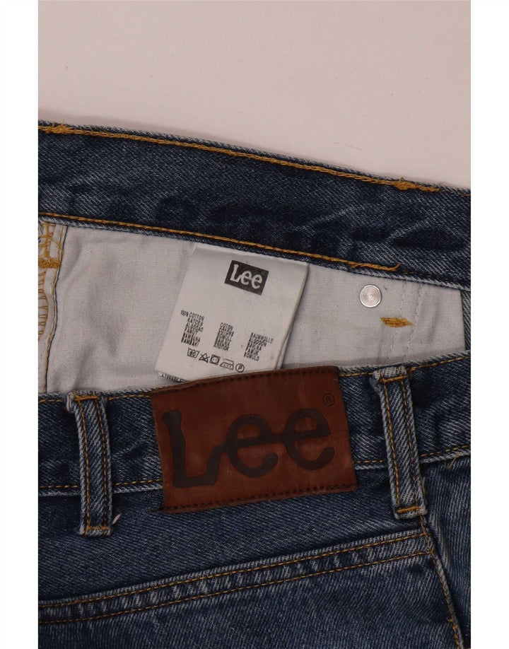 Lee Mens Brooklyn Straight Jeans W38 L30 Azul Algodão