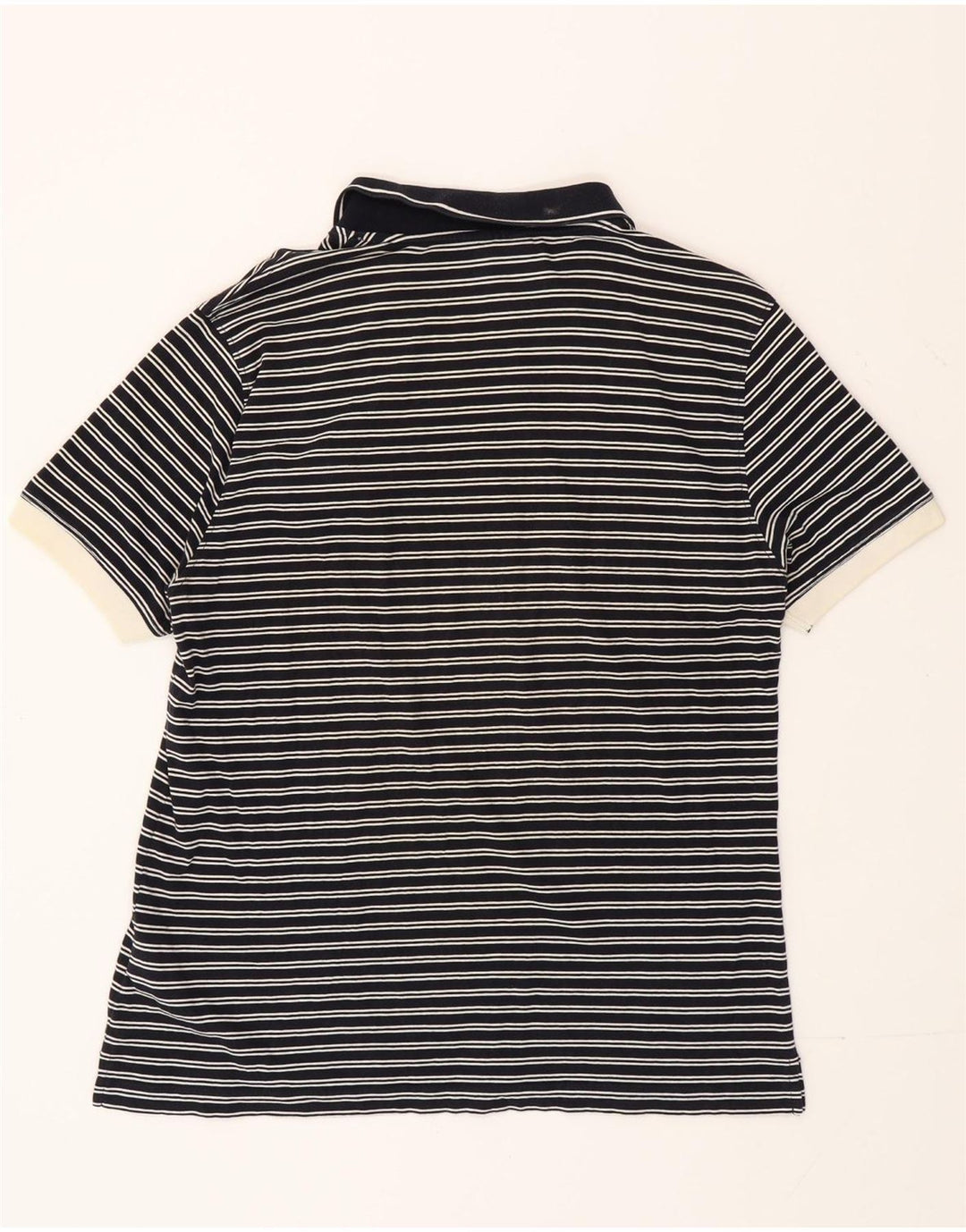 Camisa polo masculina Marlboro Classics XL azul marinho listrado algodão