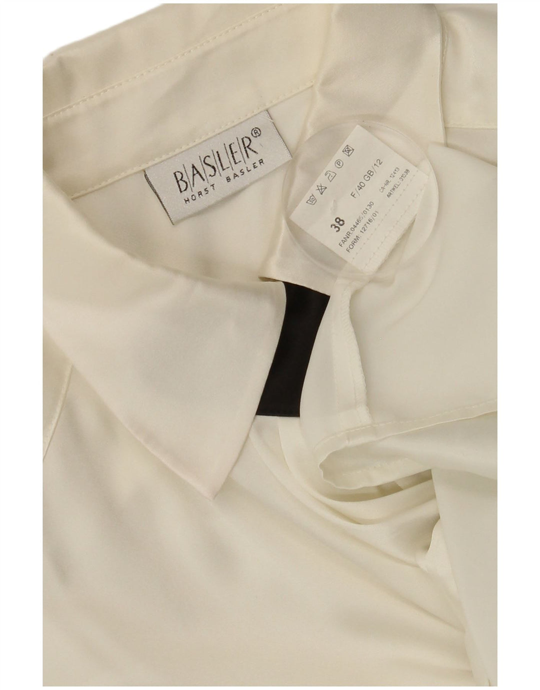 Camisa formal feminina BASLER UK 12 poliéster branco médio