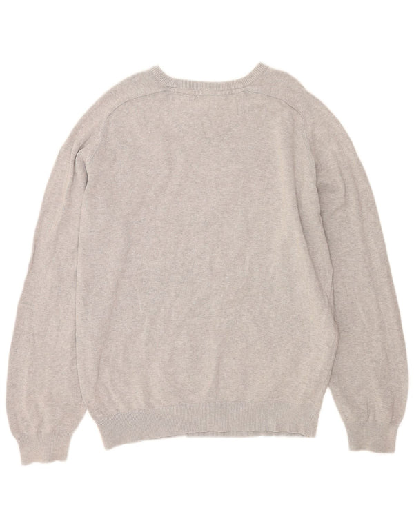 Suéter masculino Farah com gola canoa 2XL algodão cinza