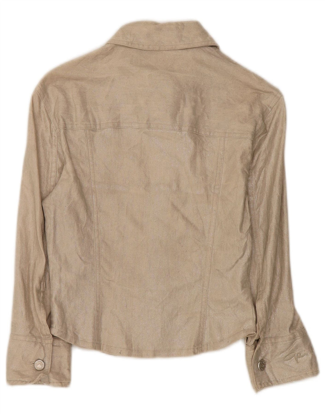 Jaqueta bomber feminina Jegains Mattiolo UK 12 linho bege médio