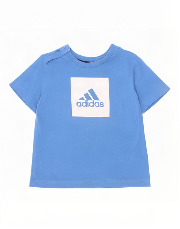 Camiseta Adidas Baby Boys Graphic 12-18 Meses Azul Algodão