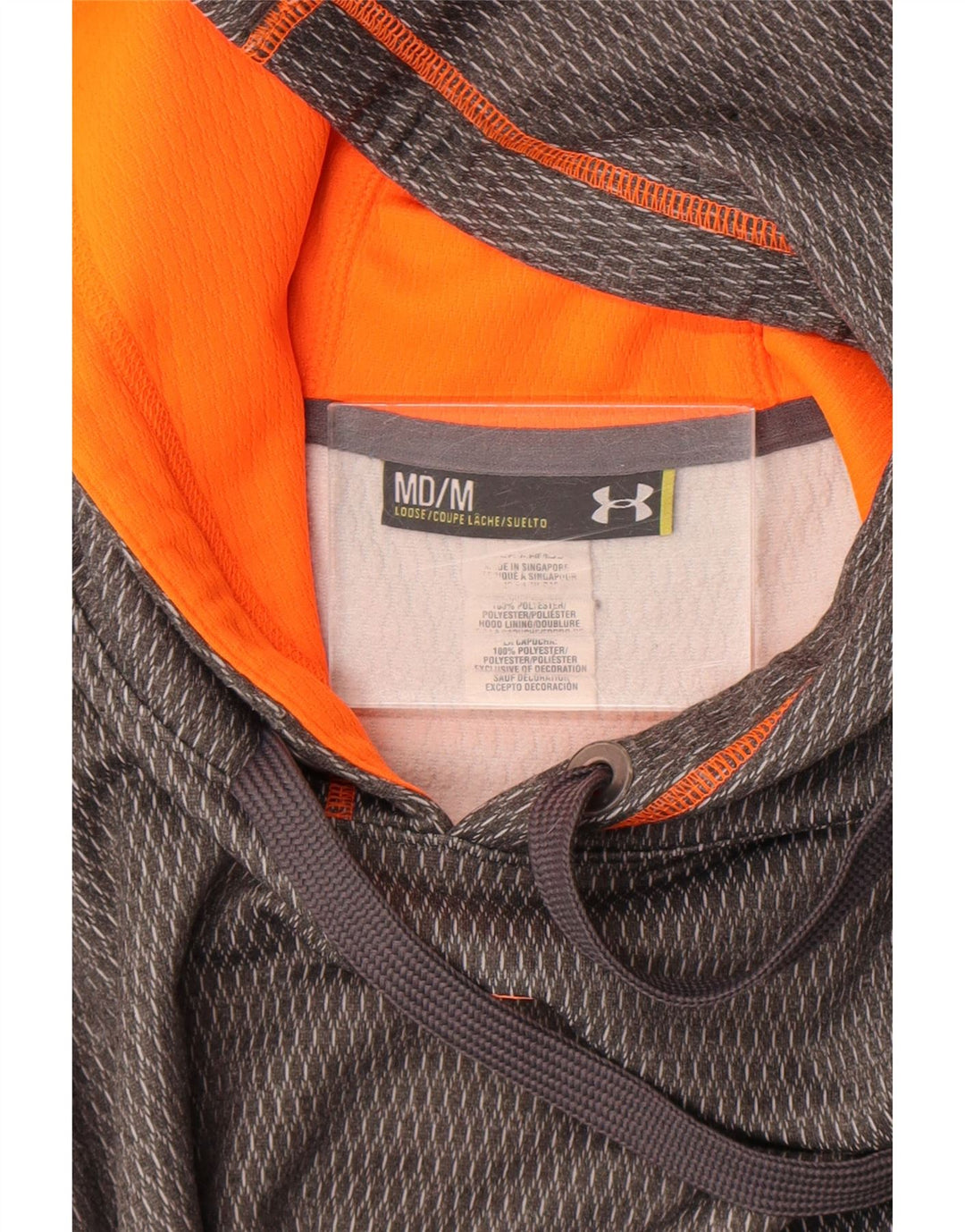 Under Armour Masculino moletom com capuz cinza médio poliéster