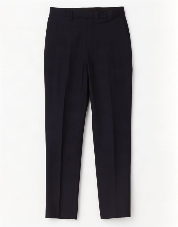 Calça casual masculina Marks & Spencer Slim Fit W30 L31 azul marinho poliéster