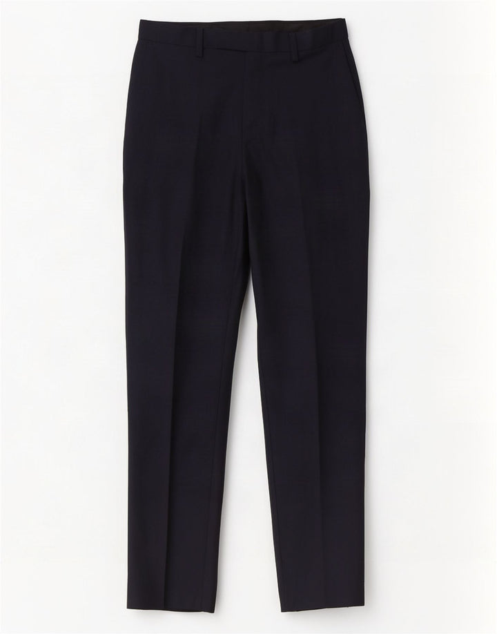 Calça casual masculina Marks & Spencer Slim Fit W30 L31 azul marinho poliéster