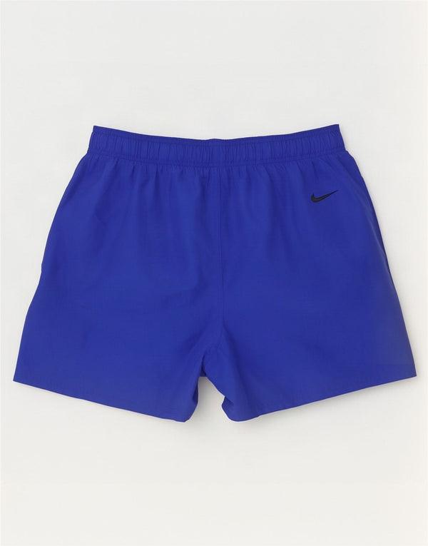 Shorts esportivos gráficos masculinos Nike grande poliéster azul