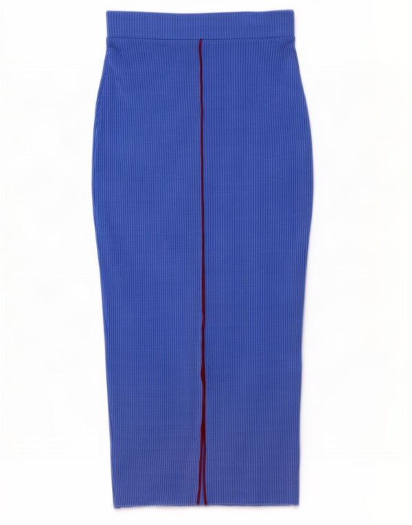 Zara Saia lápis maxi feminina pequena W26 azul poliéster