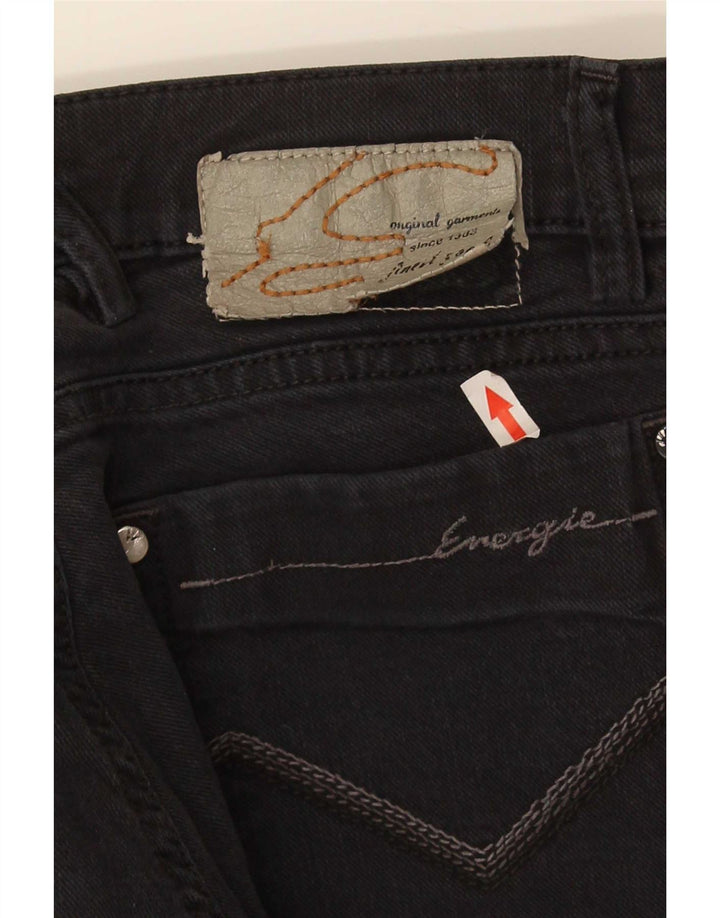 Energie Jeans Slim Feminino W32 L36 Algodão Preto