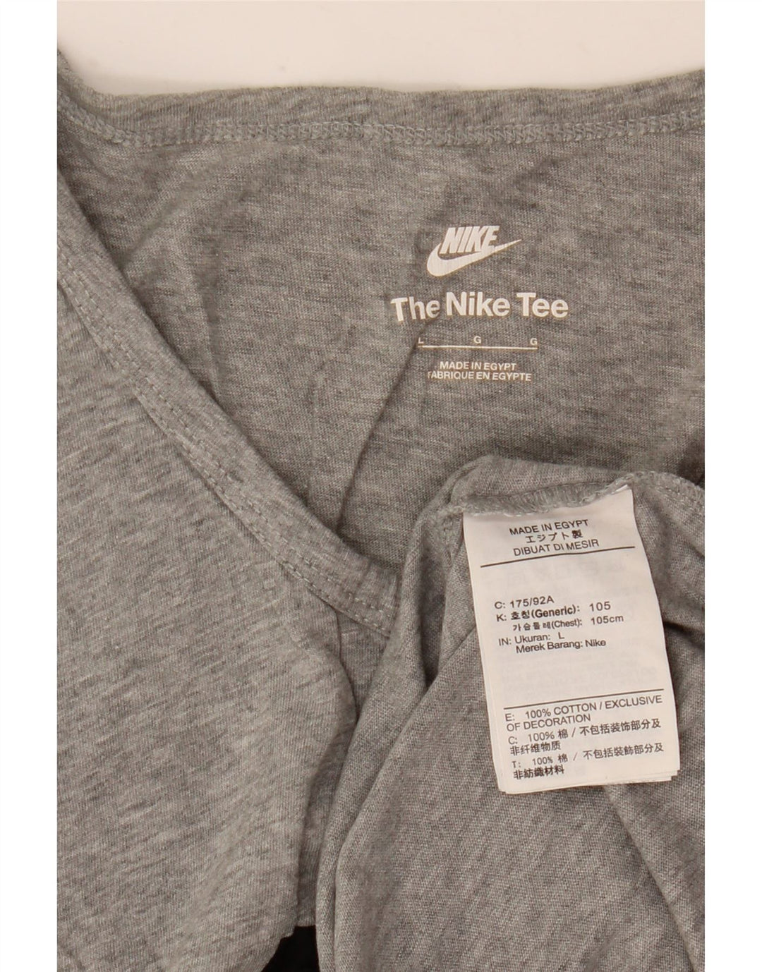 Colete gráfico masculino Nike grande algodão manchado cinza