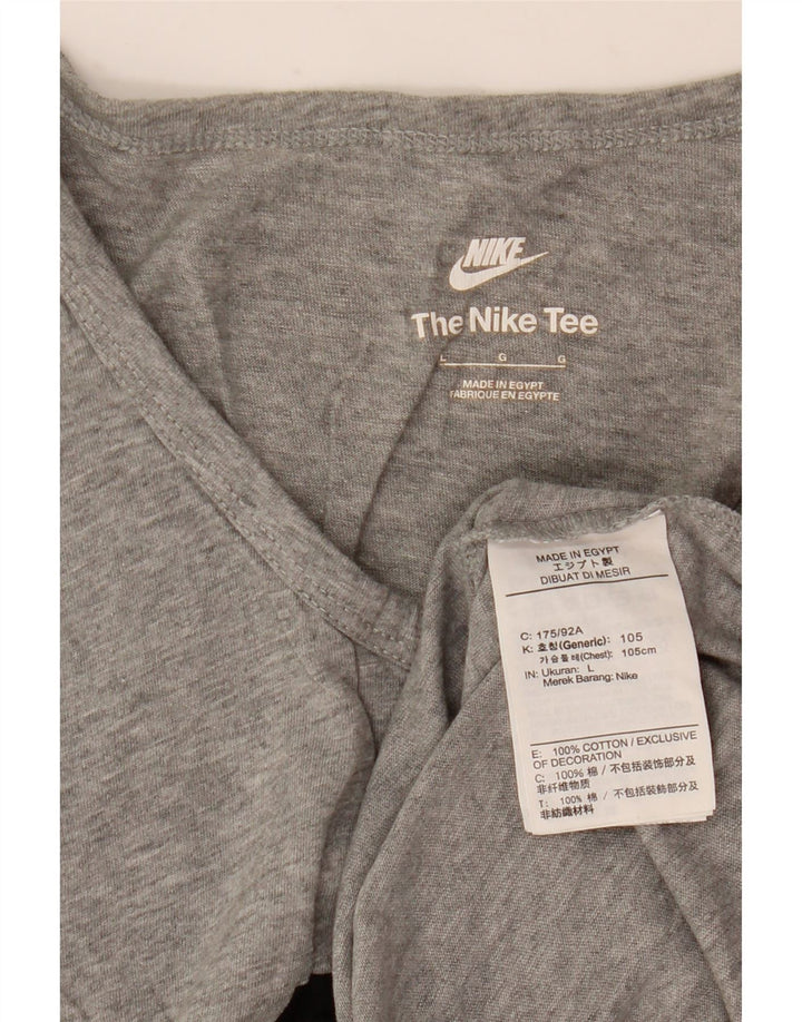 Colete gráfico masculino Nike grande algodão manchado cinza