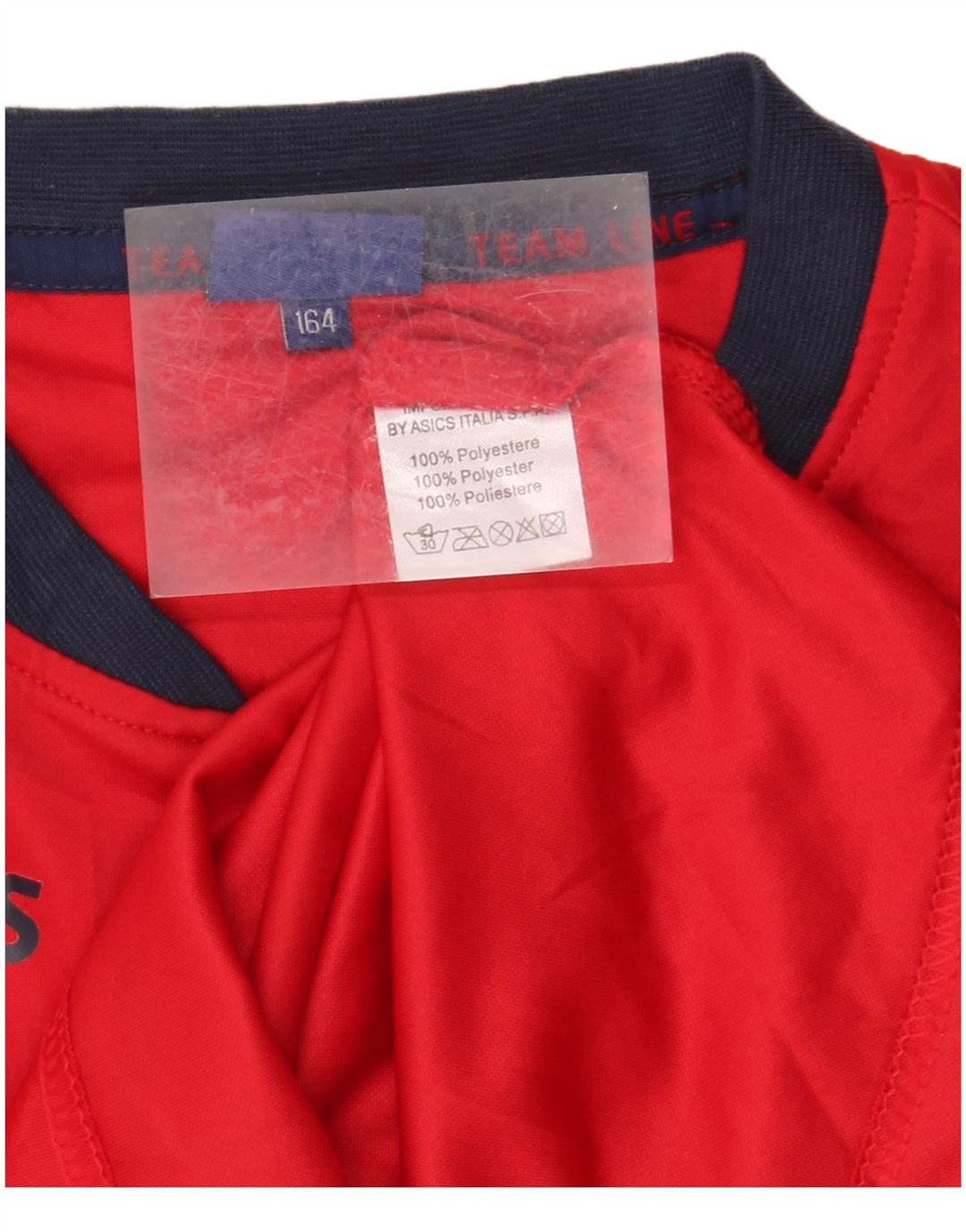 Top Asics Menino Manga Longa 13-14 Anos Vermelho Colourblock Poliéster