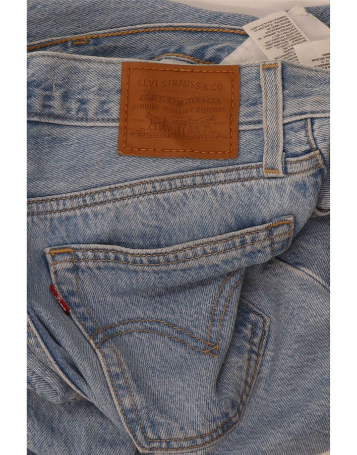 Calça jeans feminina Levi's Wedge Straight W24 L28 azul algodão